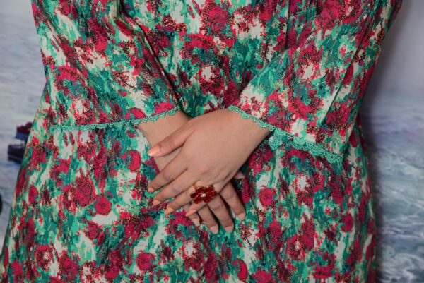 Lawn Long Shirt 2 Piece (DS03CPT) - Image 5