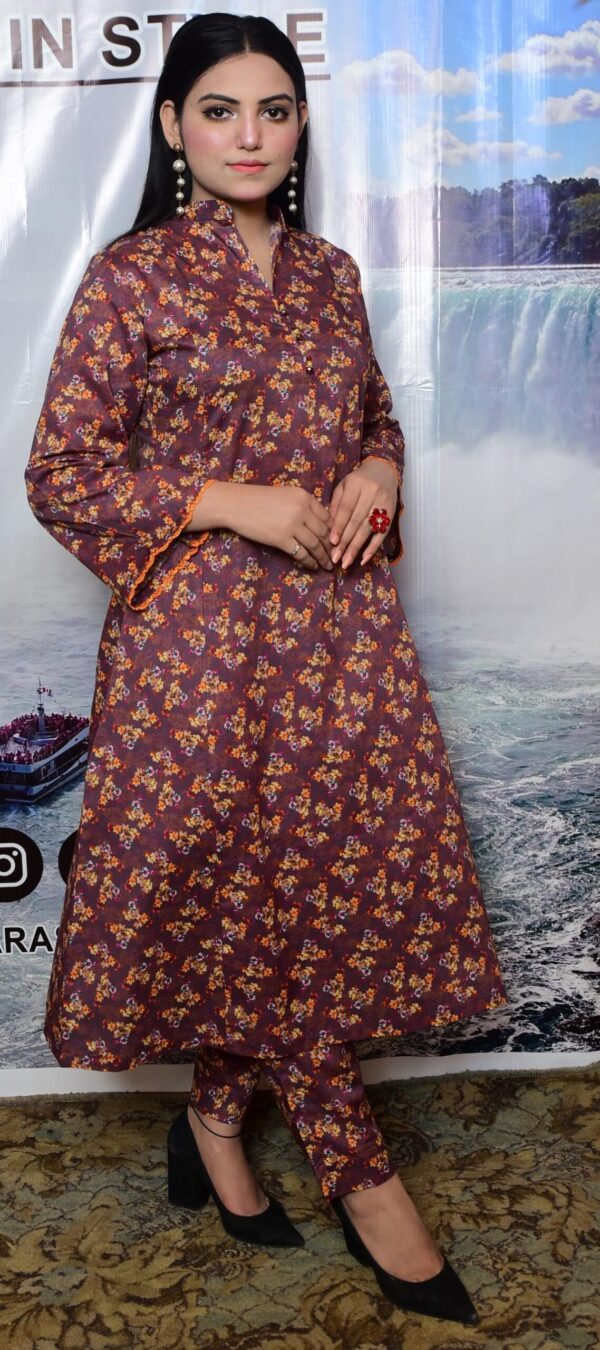 Lawn Long Shirt 2 Piece (DS03CPT) - Image 7