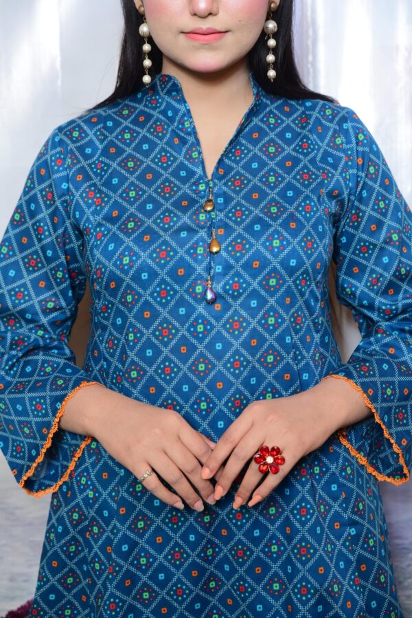 Lawn Long Shirt 2 Piece (DS03CPT) - Image 12
