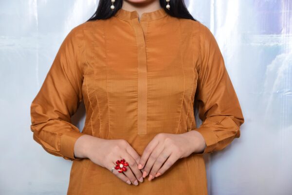 Anara Lawn Short Dress(DS01CRB) - Image 2