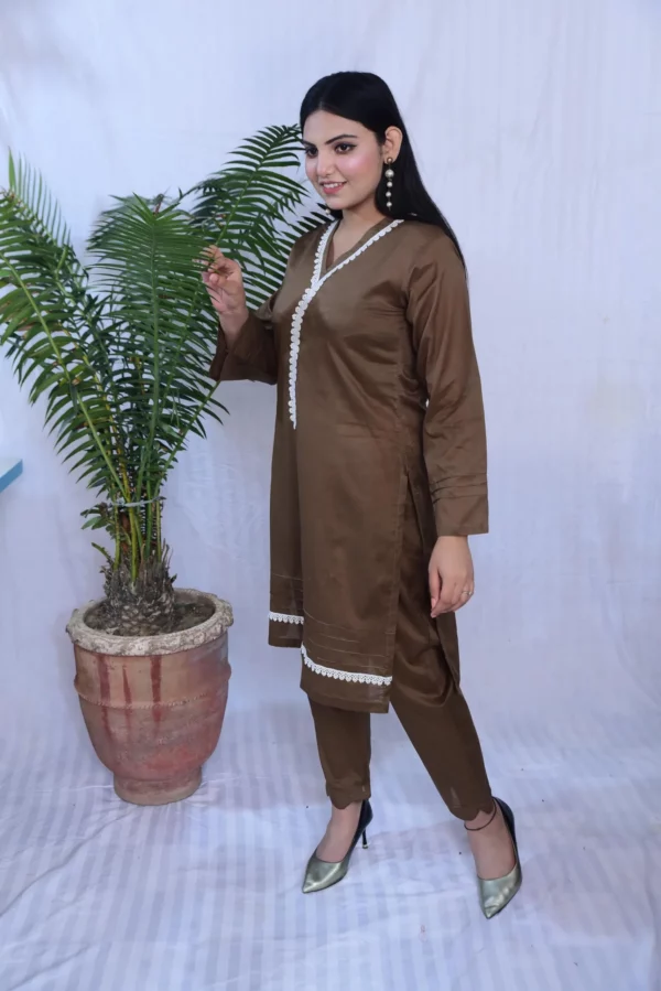 Two Piece Lawn dress (DS02BGM) - Image 12