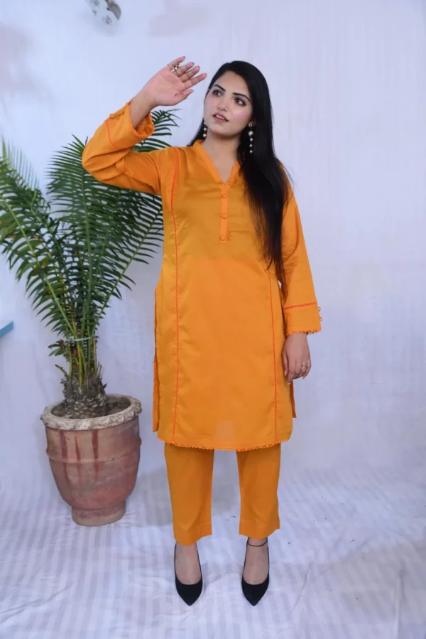 Two Piece Stitched Lawn(DS01YCB) - Image 2