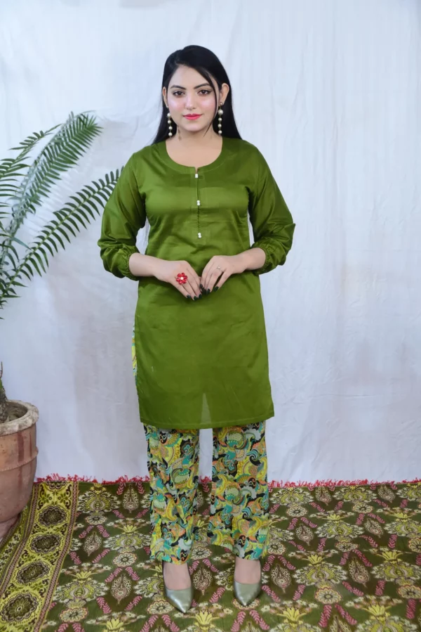 Lawn Short Shirt Dress(DS04RRG)