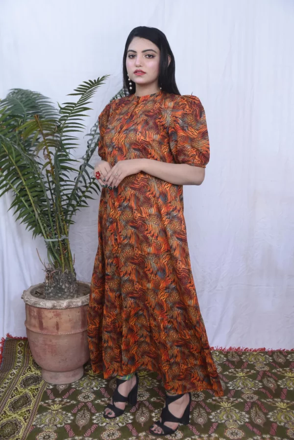 Anara lawn long dress (DS01CYO) - Image 6