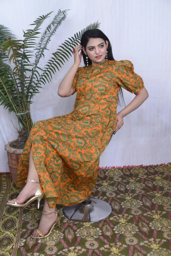 Anara lawn long dress (DS01CYO) - Image 2