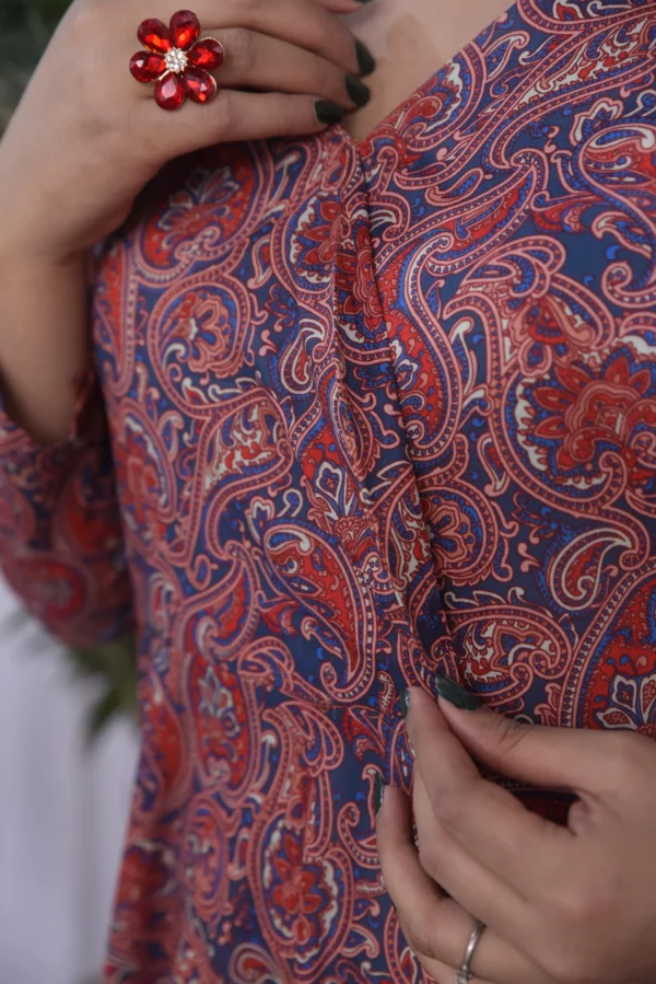 Anara lawn long dress (ds02bvg) - Image 4