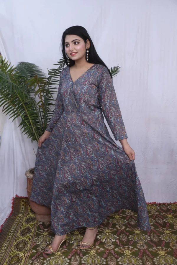Anara lawn long dress (ds02bvg) - Image 15