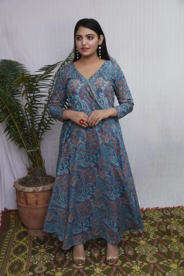 Anara lawn long dress (ds02bvg) - Image 6