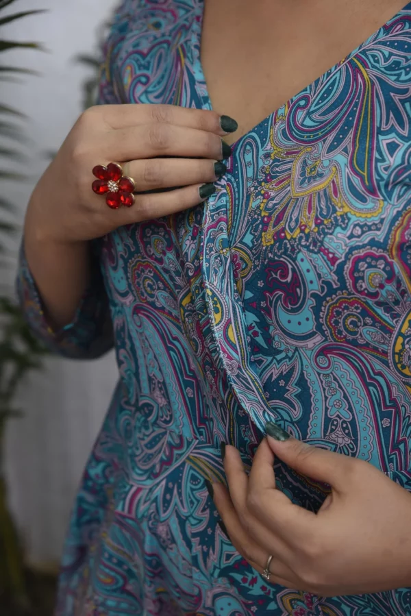 Anara lawn long dress (ds02bvg) - Image 9