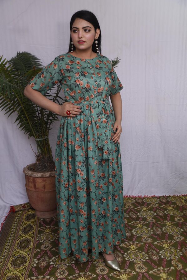 Anara lawn long dress (ds03gcp) - Image 3