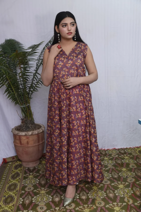 Anara lawn long dress (ds04epb) - Image 7