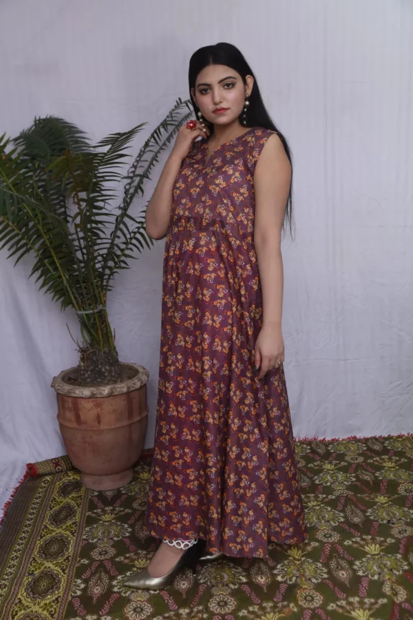 Anara lawn long dress (ds04epb) - Image 10