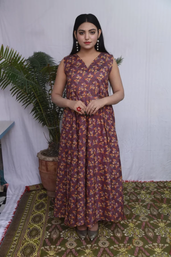 Anara lawn long dress (ds04epb) - Image 9