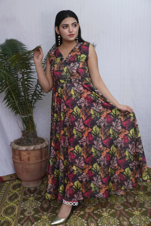 Anara lawn long dress (ds04epb) - Image 11