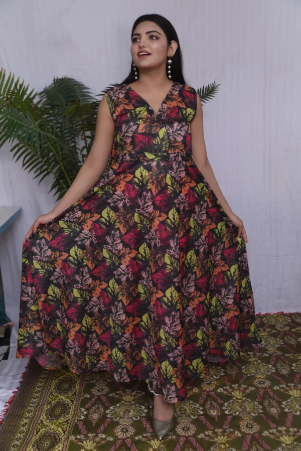 Anara lawn long dress (ds04epb) - Image 13
