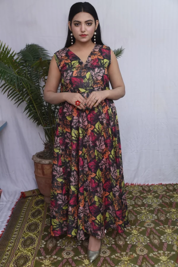 Anara lawn long dress (ds04epb) - Image 12