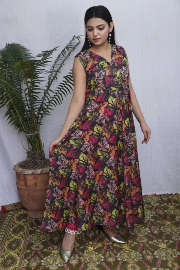 Anara lawn long dress (ds04epb) - Image 15