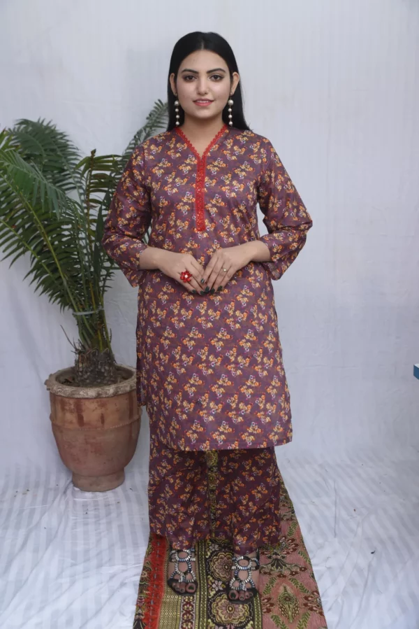 Anara Styles Two Piece Stitched Lawn (DS02WPG) - Image 11