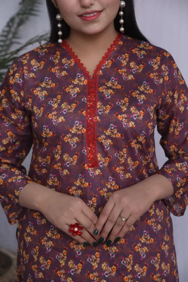 Anara Styles Two Piece Stitched Lawn (DS02WPG) - Image 12