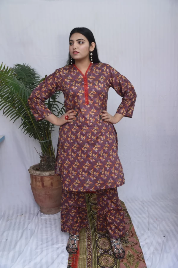 Anara Styles Two Piece Stitched Lawn (DS02WPG) - Image 13
