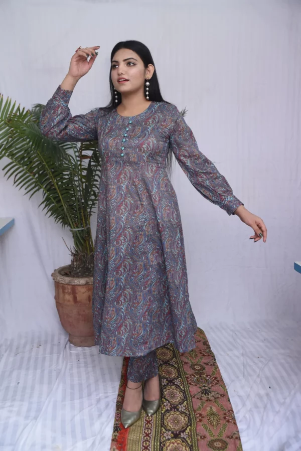 Lawn Long Shirt 2 Pcs (DS04GRB) - Image 12