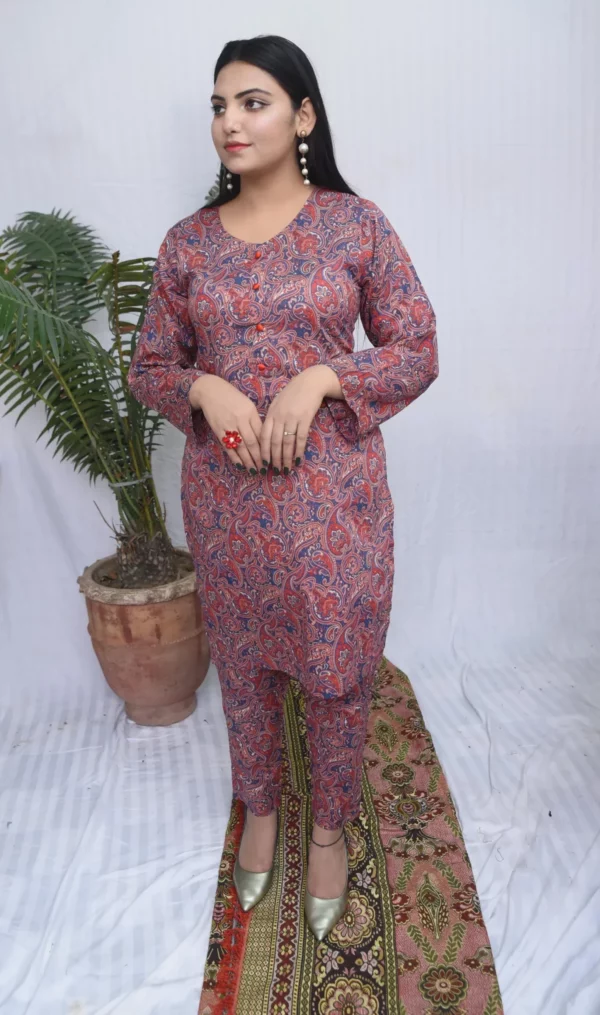 Two Piece Stitched Lawn (DS03PRB) - Image 7