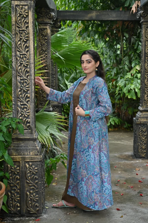 Anara Lawn 2 Piece Gown Style Long Shirt (DS02BMG13) - Image 13