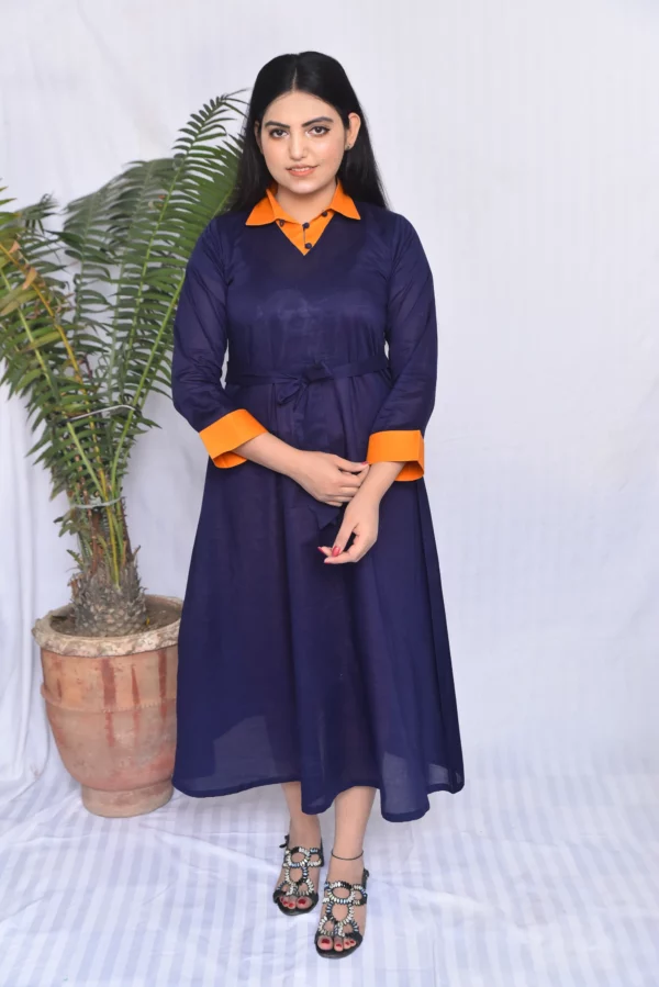 Anara Lawn Long Dress(DS03ARB9) - Image 16