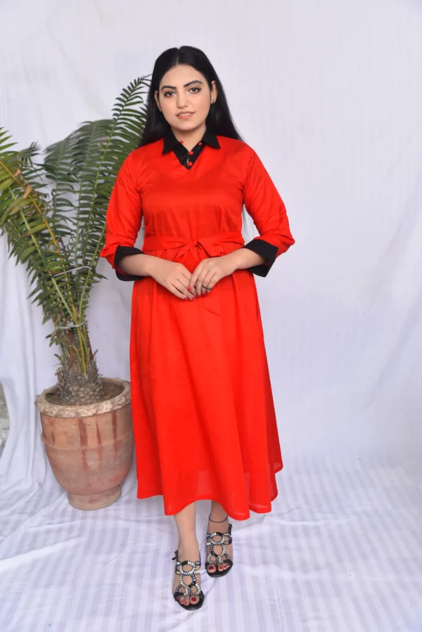 Anara Lawn Long Dress(DS03ARB9) - Image 7