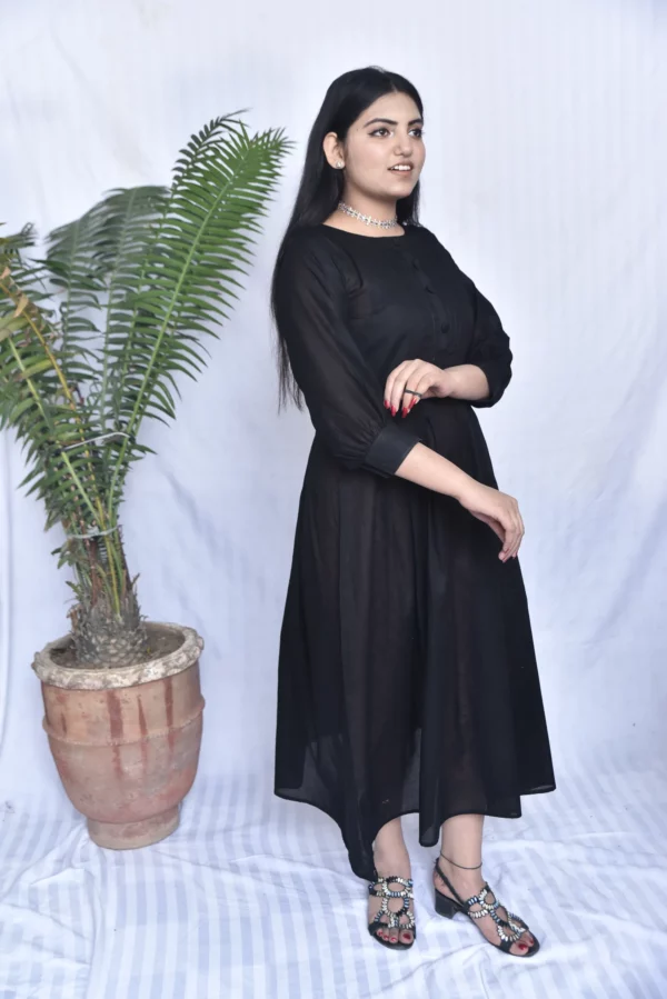 Anara Lawn Long Dress(DS04GBC9) - Image 4