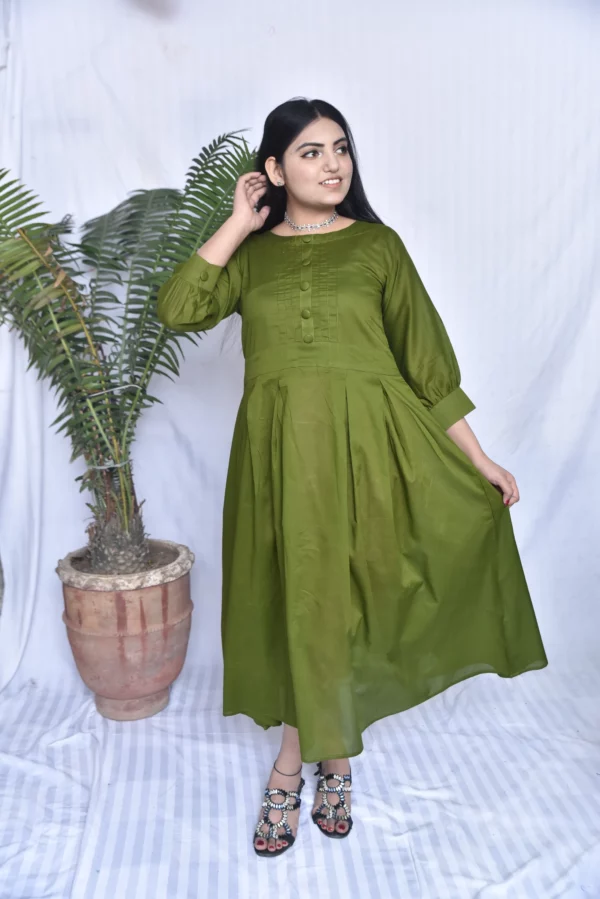 Anara Lawn Long Dress(DS04GBC9) - Image 12