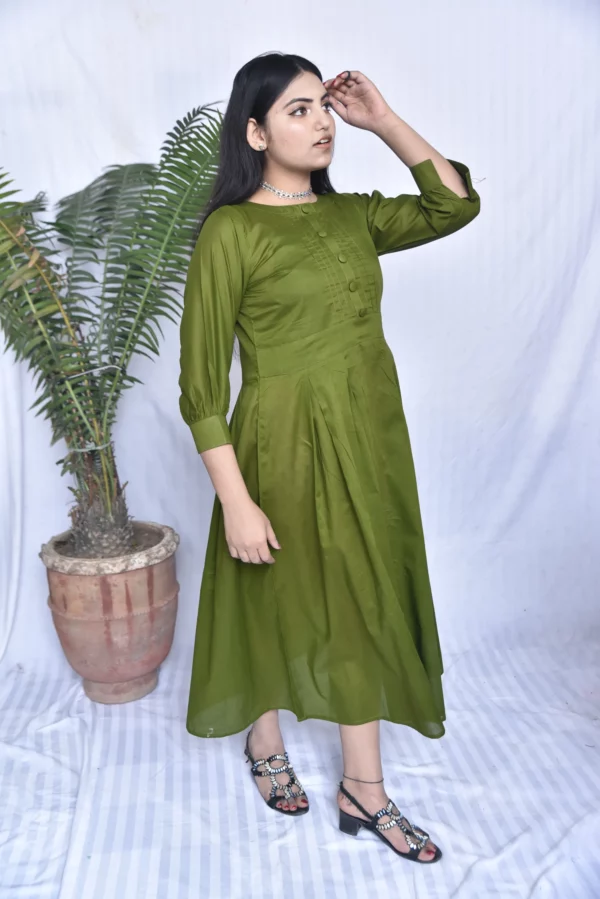 Anara Lawn Long Dress(DS04GBC9) - Image 11