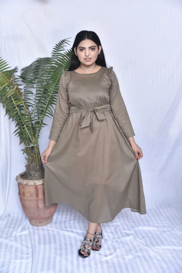Anara Lawn Long Dress(DS05RMG9) - Image 9