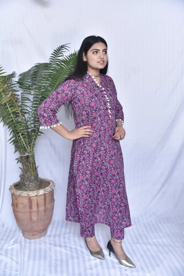 Lawn Two Piece Long Dress(DS06PP10) - Image 5