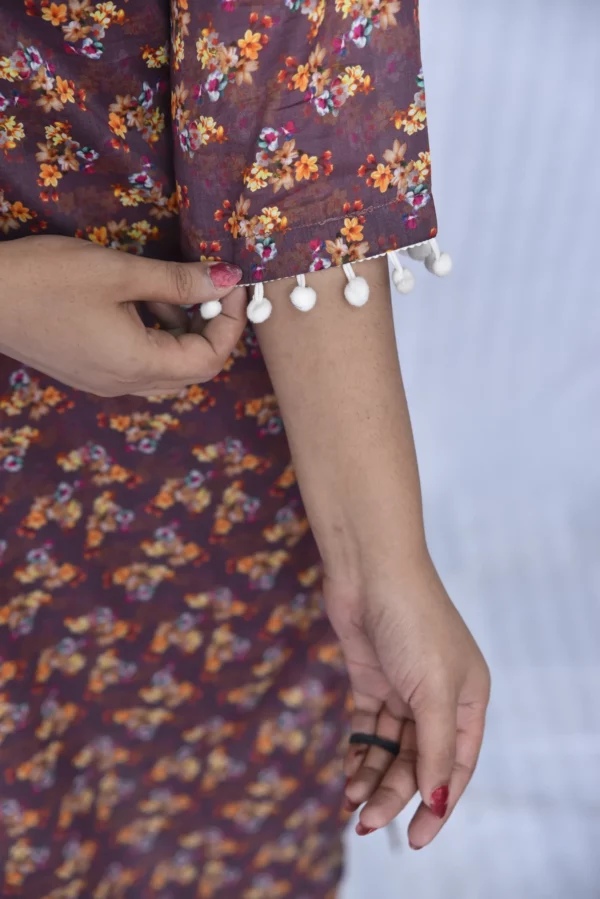 Lawn Two Piece Long Dress(DS06PP10) - Image 9