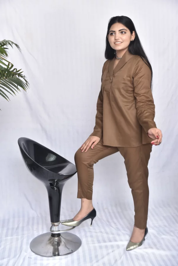 Lawn Two Piece Short Dress(DS11BPD11) - Image 12