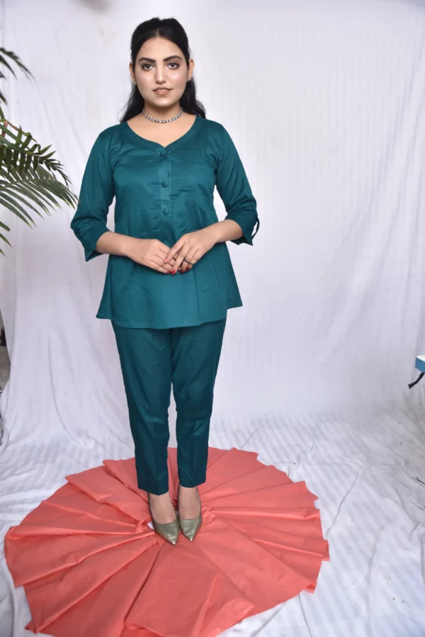 Lawn Two Piece Short Dress(DS13GGB11) - Image 11