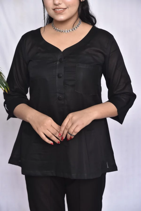 Lawn Two Piece Short Dress(DS13GGB11) - Image 3