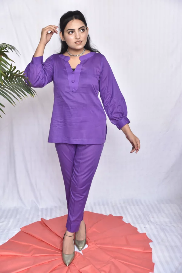 Lawn Two Piece Short Dress(DS15YUP11) - Image 12