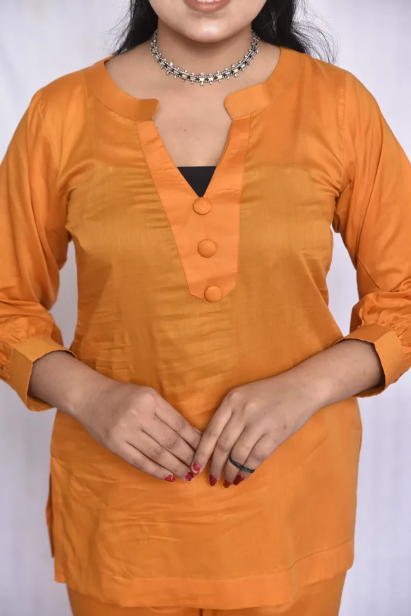 Lawn Two Piece Short Dress(DS15YUP11) - Image 4